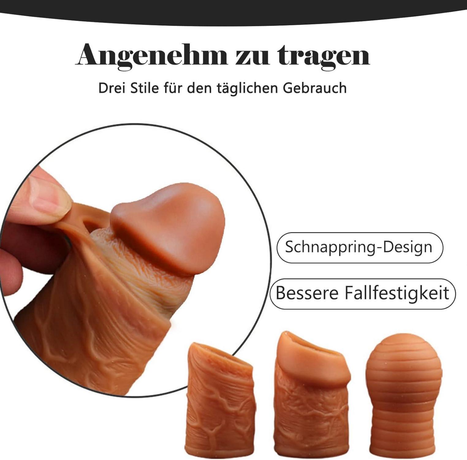 Realistische Penishülle Penismanschette Sexspielzeug Männer