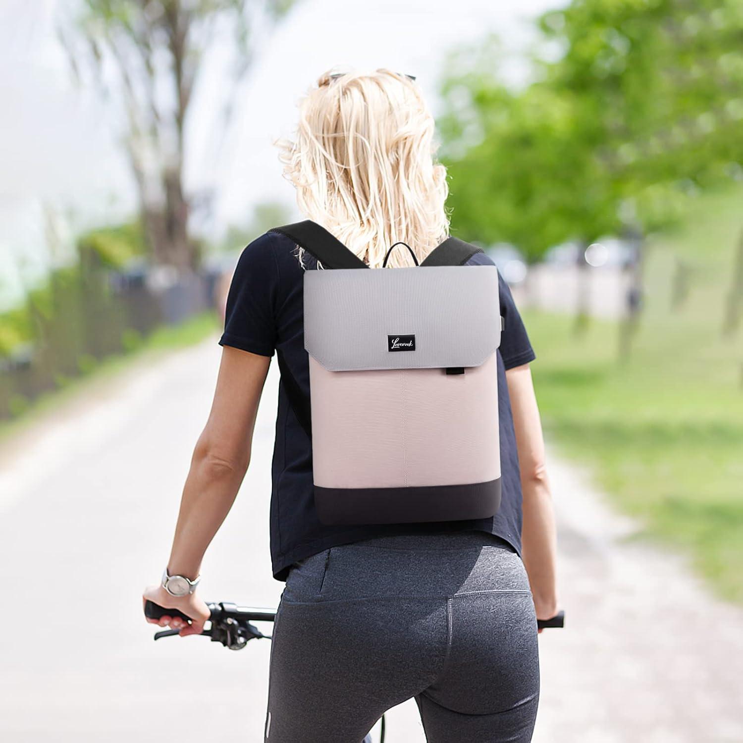 Rucksack Damen Klein 14 Zoll Laptop USB Ladeanschluss