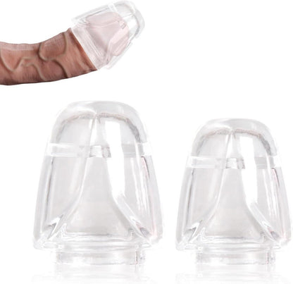 Penishülle Eichelring Vorhaut Cockring Silikon 2 Stück Transparent