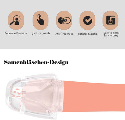 Penishülle Eichelring Cockring 2 Stück Silikon Männer Sex Spielzeug Transparent