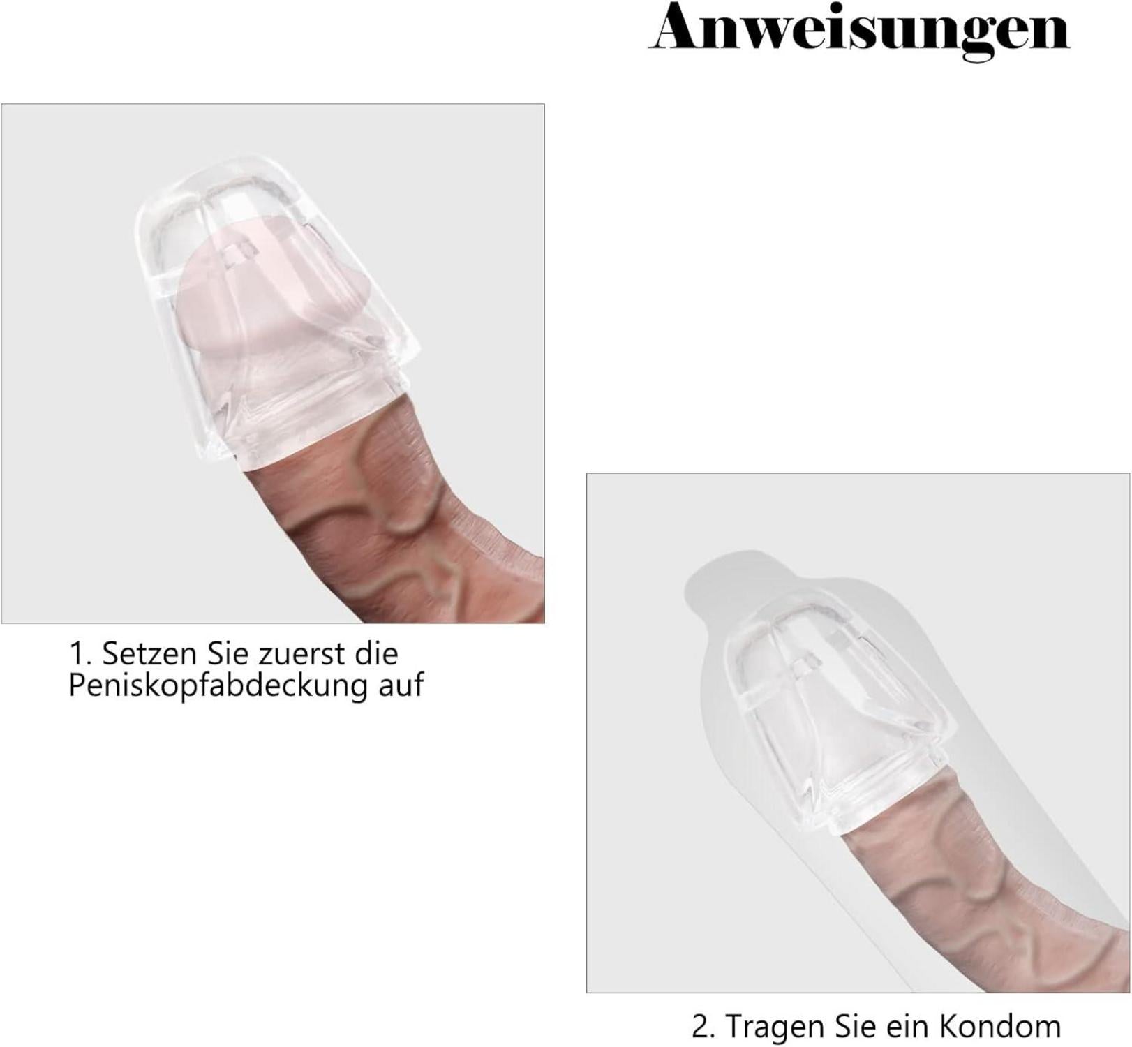 Penishülle Eichelring Eichel Hülle Cockring Set Transparent