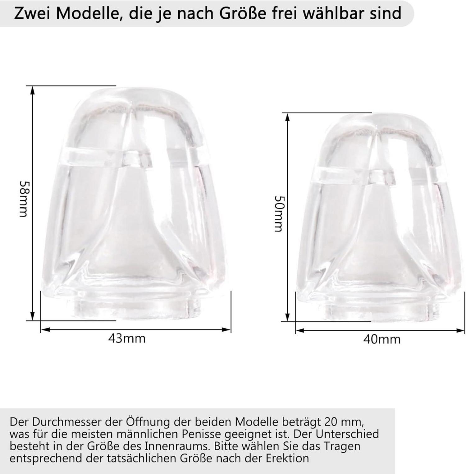 Penishülle Eichelring Penis Sleeve Vorhaut Cockring Transparent