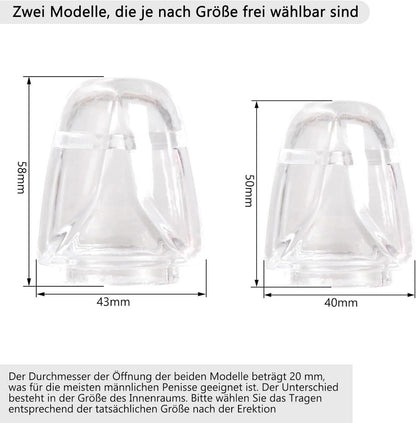 Penishülle Eichelring Penis Sleeve Vorhaut Cockring Transparent