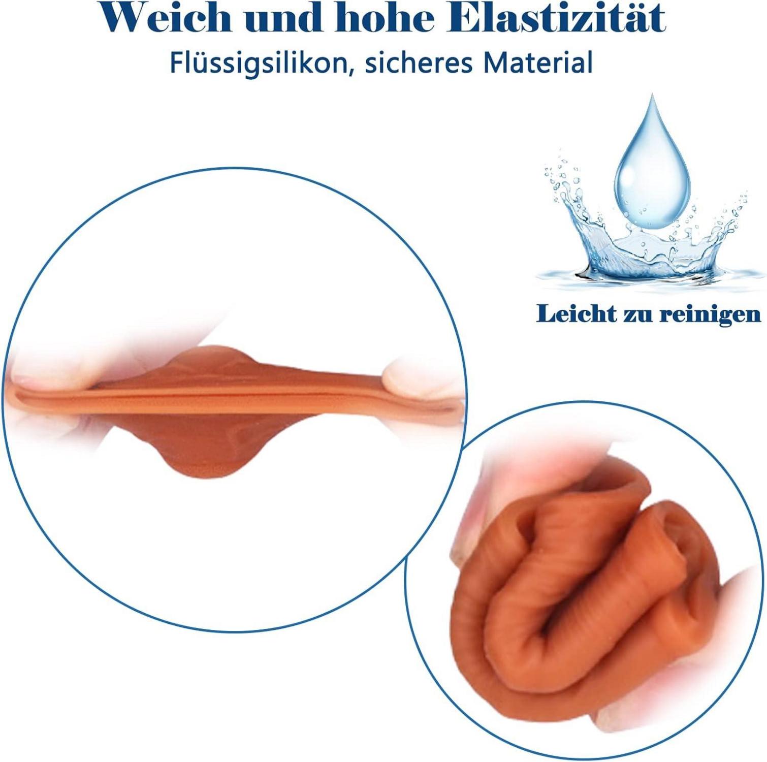 Dehnbarer Silikon Penisring Set, Cockringe zur Rückhaltung