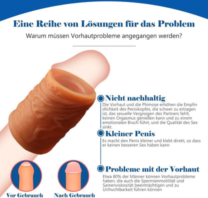 Dehnbare Silikon Penisringe Set für Männer - 3 Stücke Cockringe