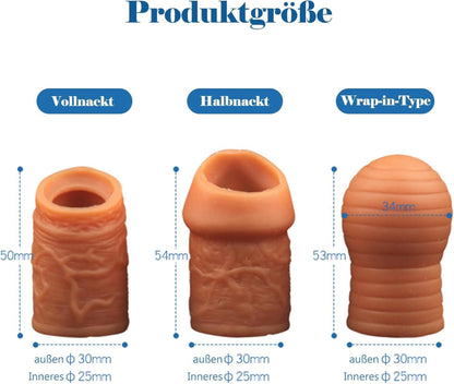 Dehnbarer Silikon Penisring Set für Männer, Cockringe mit Rückhaltung