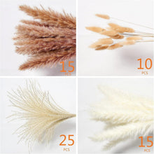 70 natürliche Pampas Grass Deko Blumensträuße Set
