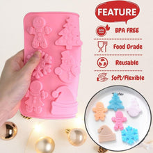 Silikon-Weihnachts-Schokoladenform 3D Süßigkeiten Backen