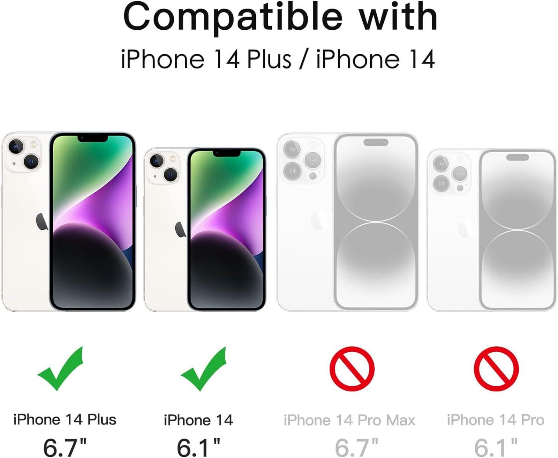 Kameraschutz für iPhone 14 6,1 Zoll und 14 Plus 6,7 Zoll, 9H