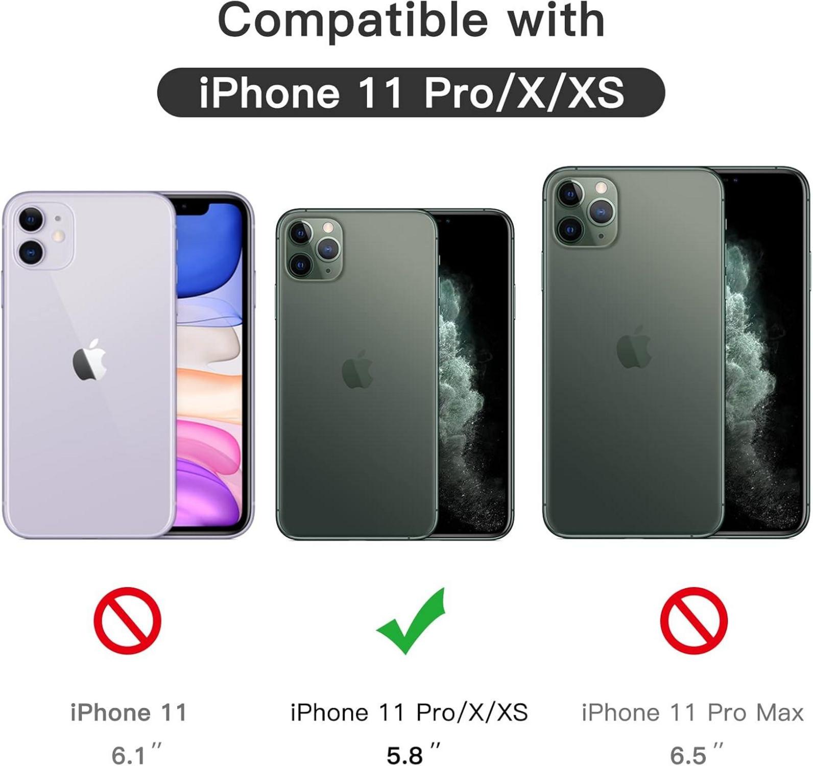 Displayschutzfolie für iPhone 11 Pro/X/XS 5,8 Zoll, Panzer Glasfolie 3