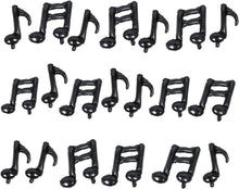 20 Stück Musiknoten Aluminiumfolie Luftballons Gitarre Schwarz Happy