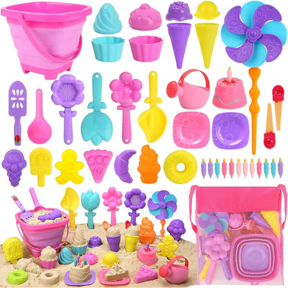 Sandkasten Spielzeug 46 Stück Eis Set Schaufeln Eimer Kinder