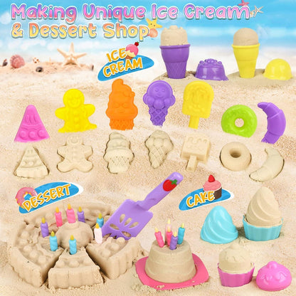 Sandkasten Spielzeug 46 Stück Eis Set Schaufeln Eimer Kinder