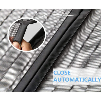 Magnetischer Fliegengitter für Balkontür, 180x240cm Schwarz