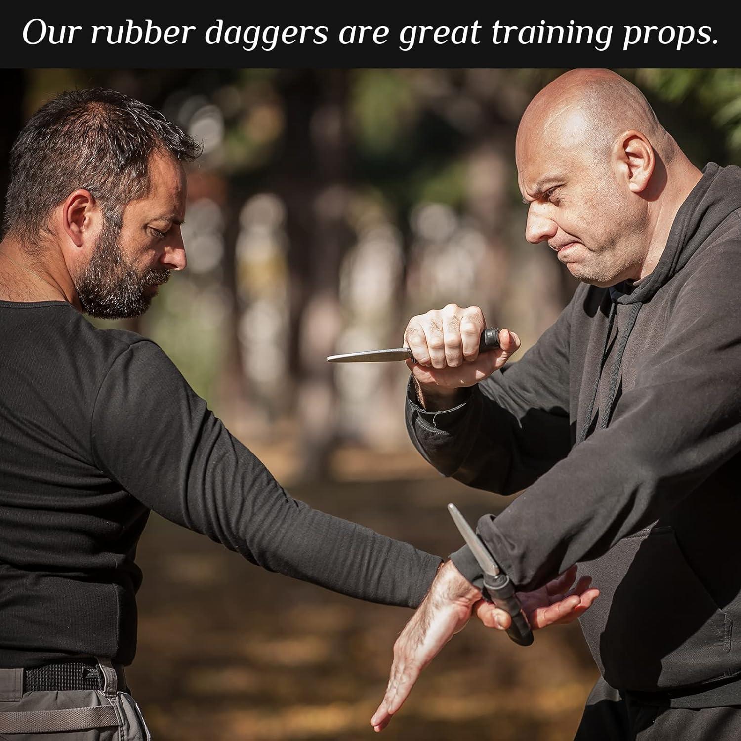 2er Pack Gummi Trainingsmesser für Kampfsport in