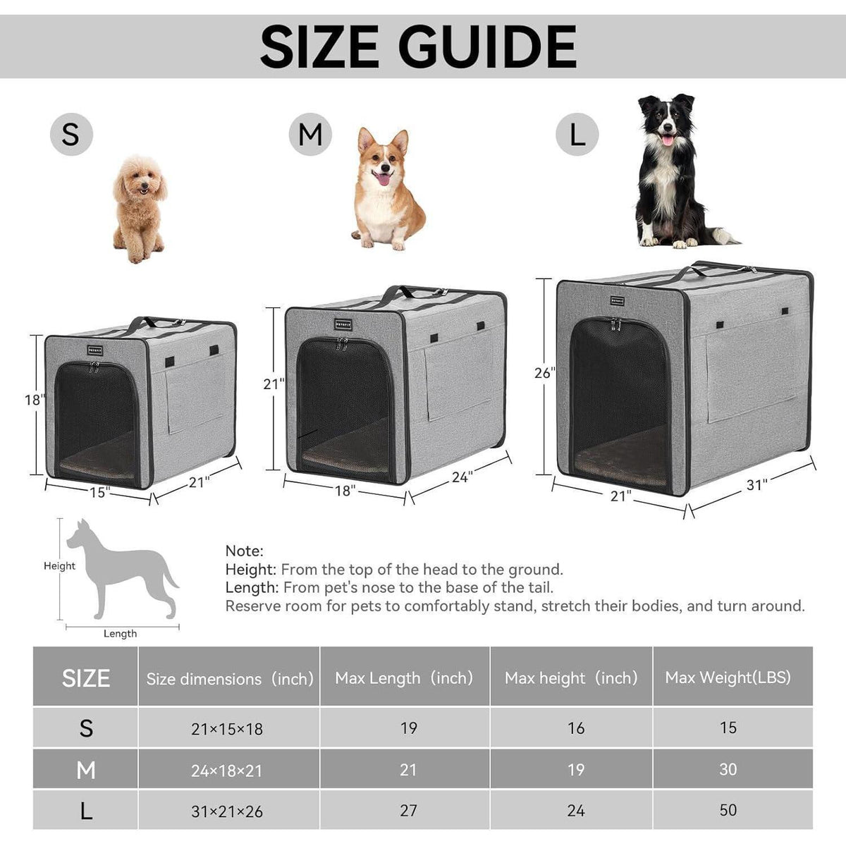 Faltbare Hundebox Grau S – Kratzfest mit Plüschkissen