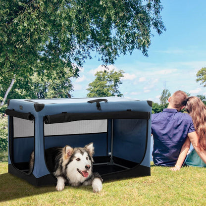 Faltbare Hundebox mit Stoffbezug – Sicher & Komfortabel für Reisen