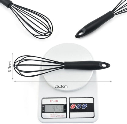 Schneebesen Silikon Griff Küche Mischen Schlagen Rühren Rot