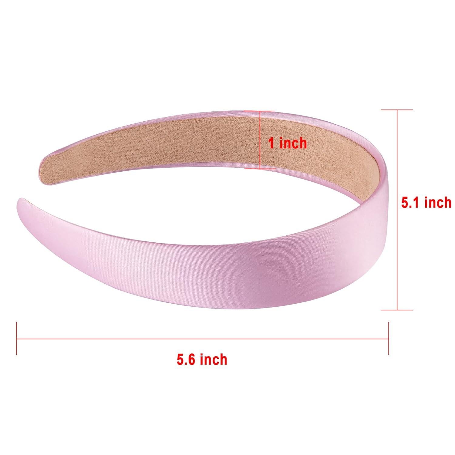 12er Set Satin Stirnband Damen Haarreifen Rutschfest bunt 12