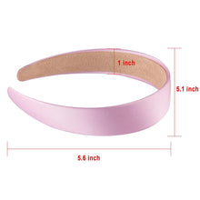 12er Set Satin Stirnband Damen Haarreifen Rutschfest bunt 12