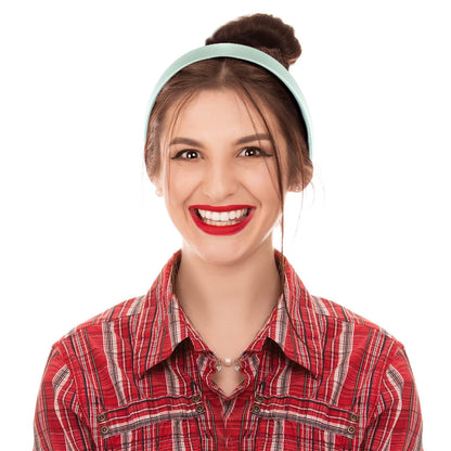 12er Set Satin Stirnbänder bunt - Rutschfeste Damen Stirnbänder