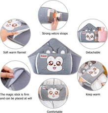 Wärmflaschengürtel mit Bezug 1,3L Grau für Nacken Schulter