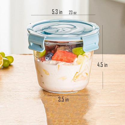 S.ROKE TTAN 710ml Glas Lebensmittelbehälter mit luftdichten