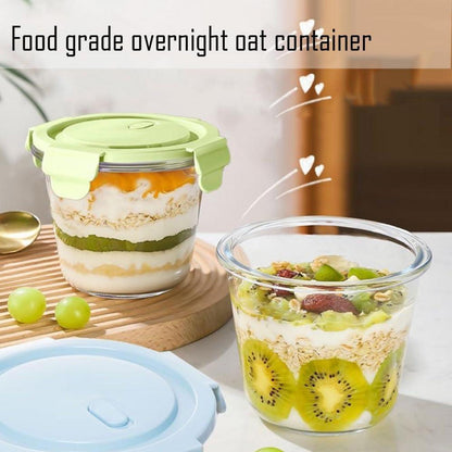 710ml Glas Meal Prep Behälter mit luftdichten Lids - 4er Set