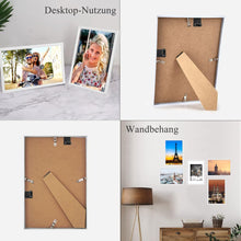 5er Set Weiß Fotorahmen DIN 8 Inches Plexi-Glas Portraitrahmen