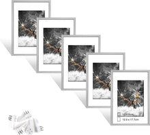 Fotorahmen Dmyifan Set Silber Bilderrahmen DIN 7 Inches Plexi-Glas