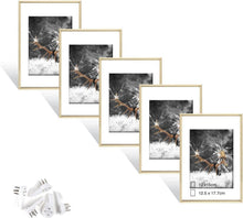 Fotorahmen Set Plexi-Glas DIN 7 Inches Eiche Holz 13x18cm
