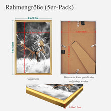 Gold Fotorahmen 8'' Plexi-Glas Wohnzimmer Dekor