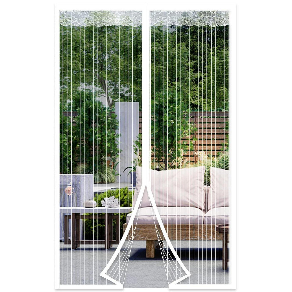 Magnetisches Fliegengitter für Tür 120x240cm – Insektenschutz ohne Bohren