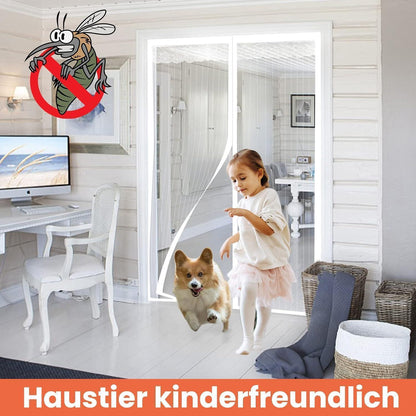 Magnetisches Fliegengitter für Tür 120x240cm – Insektenschutz ohne Bohren