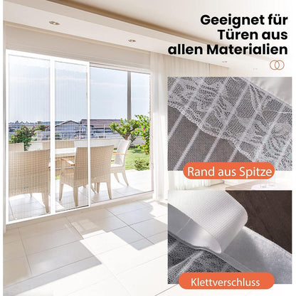 Magnetisches Fliegengitter für Tür 120x240cm – Insektenschutz ohne Bohren