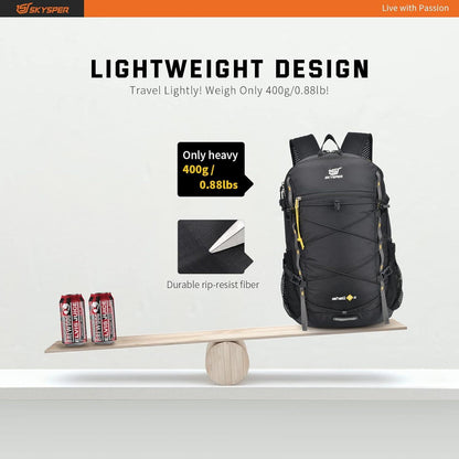 Faltbarer Rucksack 30L Wasserfest Ultra-leicht