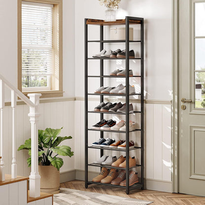 HOOBRO 10-lagiges Schuhregal für 25 Paar