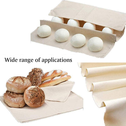 Leinentuch Brot Backen Premium Bäckerleinen Teigtuch 75x45cm 2er Set