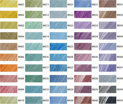 Metallic-Buntstifte Set 50 Farben weicher Kern lebendige Farben