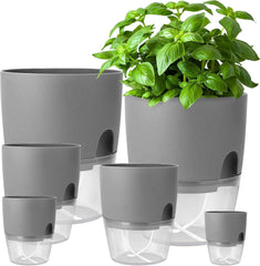 Selbstbewässernder Kräutertopf Set für die Küche, 6-teilig