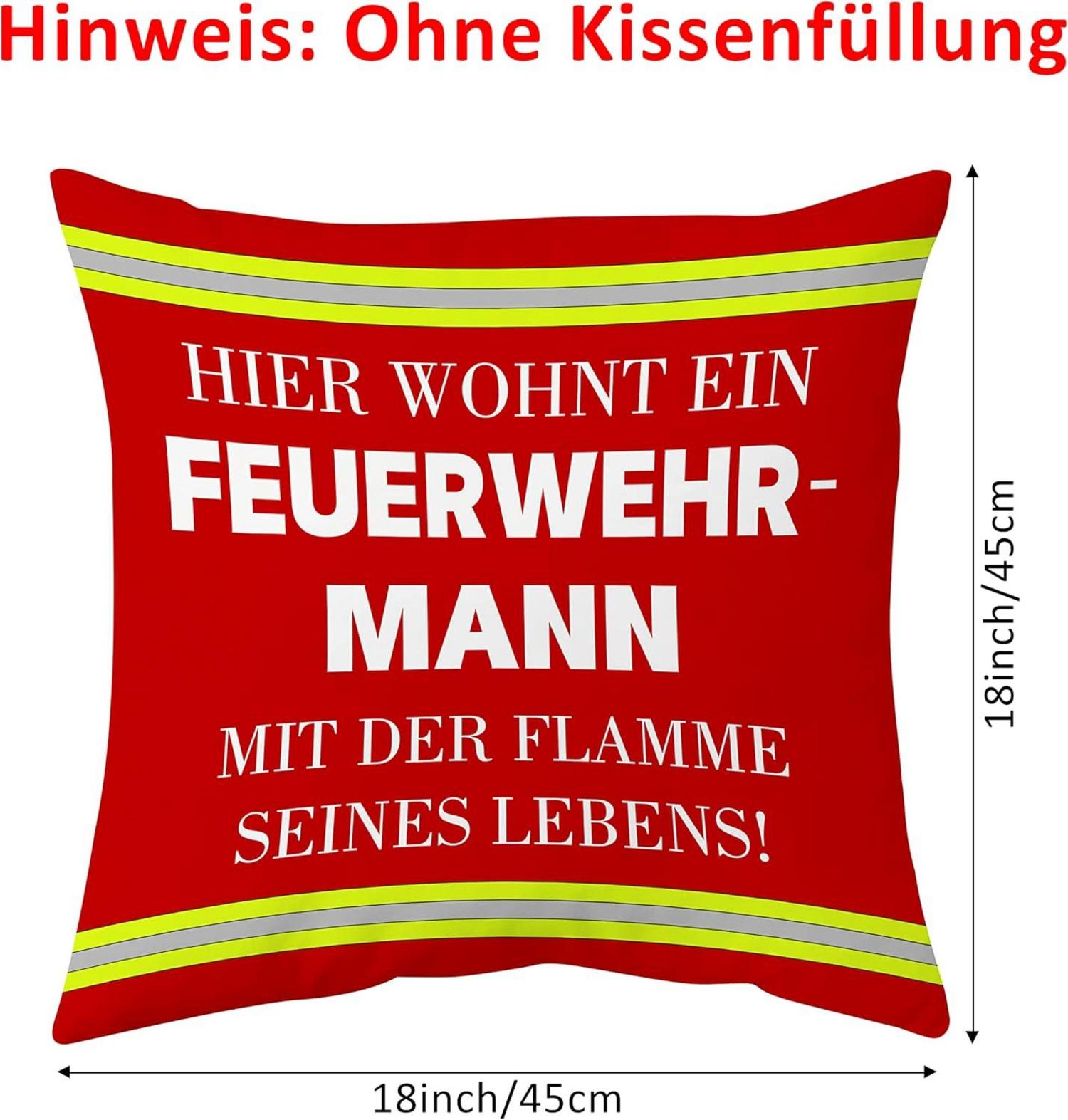 Feuerwehr Kissenbezug Lustiges Geschenk Männer Geburtstag