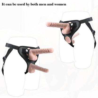 Umschnalldildo Strap On Dildo mit starkem Saugnapf und 2 Ringen