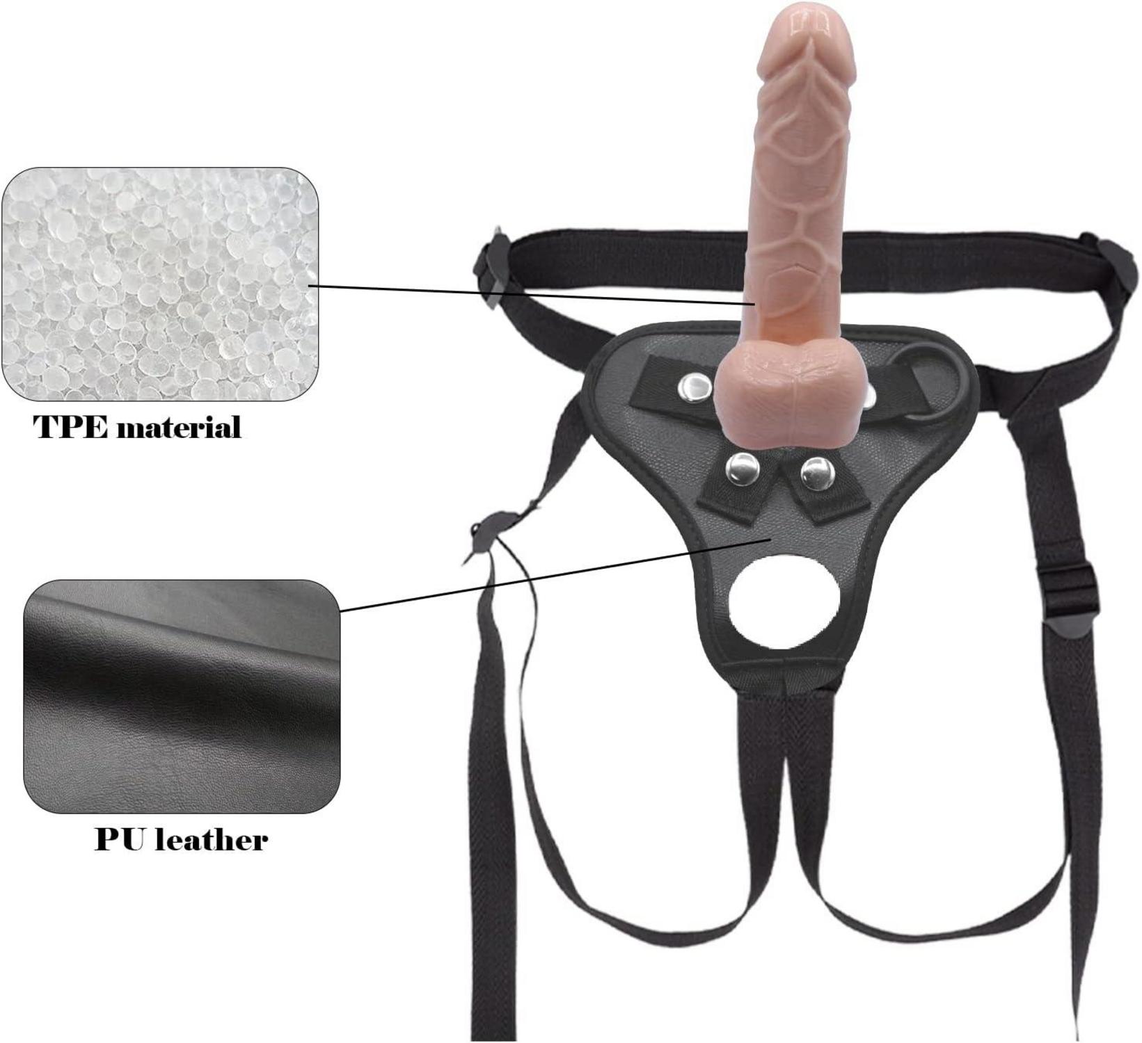 Umschnalldildo Strap On Dildo mit Saugnapf 2 Ringe einstellbar