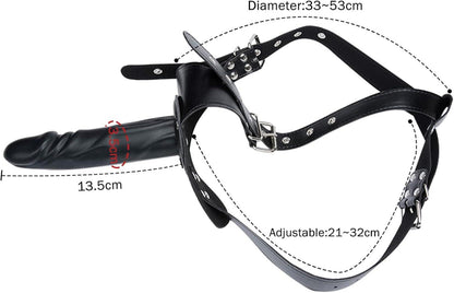 Strap On Dildo Umschnall für Frauen Silikon 13.5 cm Schwarz