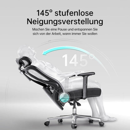 Hbada P3 Bürostuhl Ergonomisch, Schreibtischstuhl Schwarz