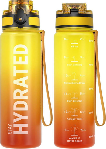 Sport Trinkflasche BPA-frei Tritan 750ML Auslaufsicher Fitness Blau
