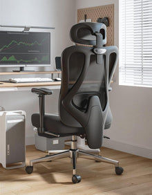 Ergonomischer Bürostuhl mit verstellbarer Kopfstütze und