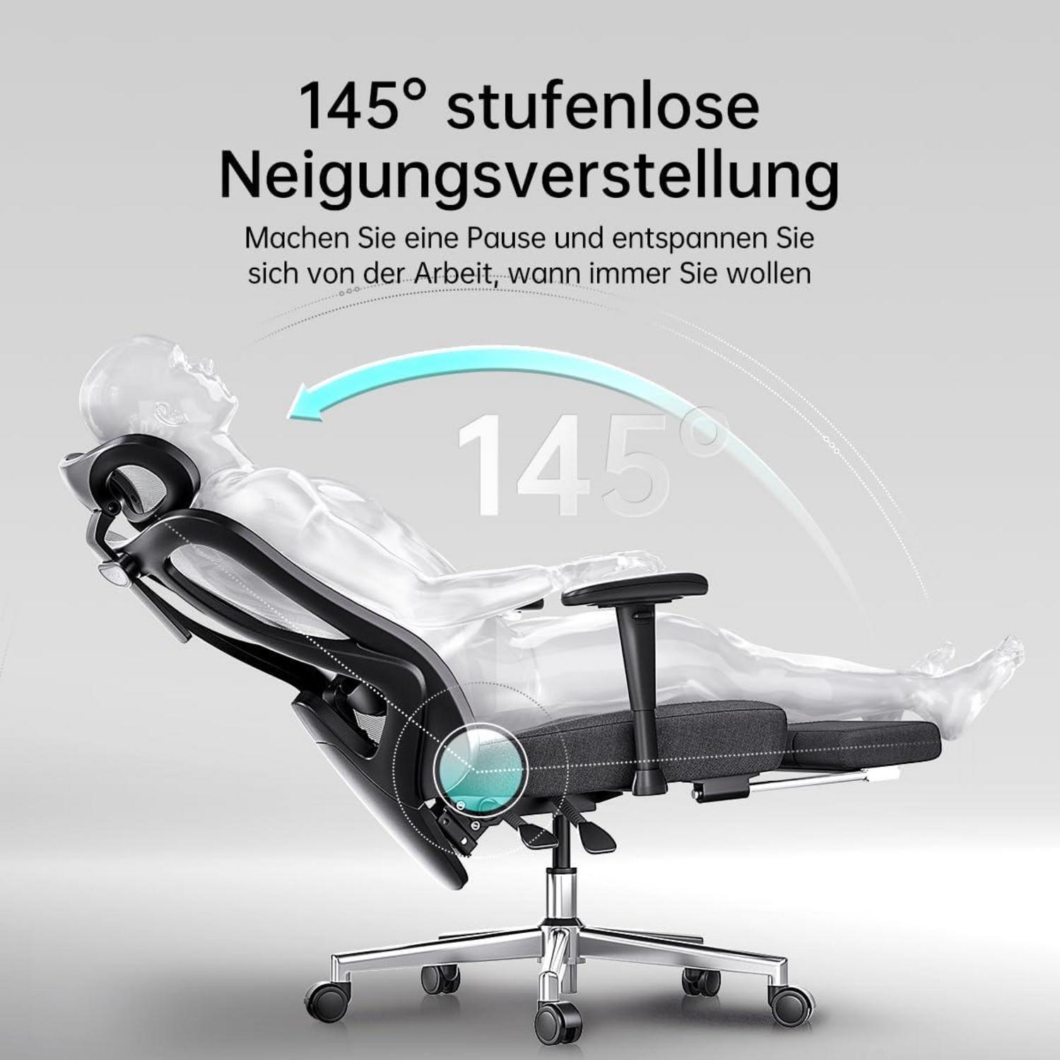 Ergonomischer Bürostuhl mit verstellbarer