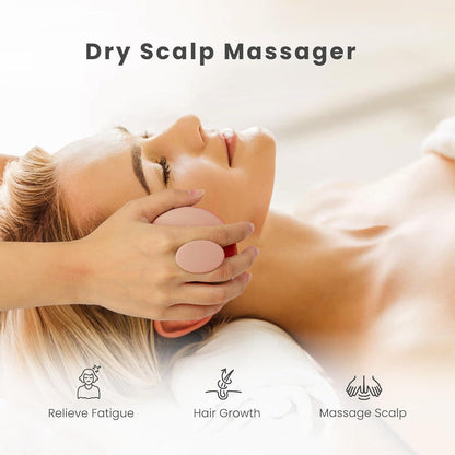 Silikon Kopfhaut Massagebürste für Haarwachstum und Peeling, Shampoo