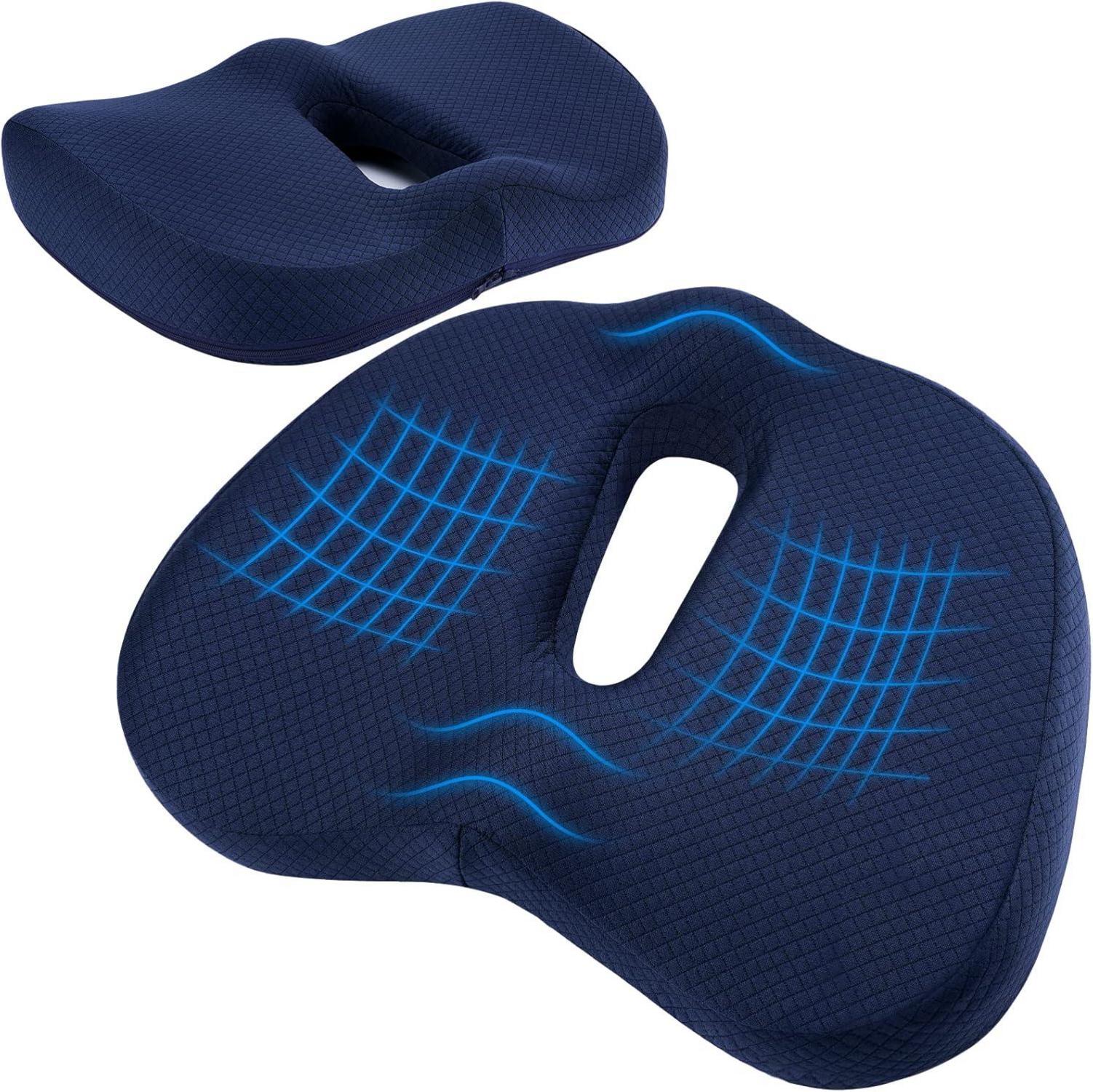 Orthopädisches Memory-Schaum Sitzkissen Steißbein Ischias Hämorrhoiden